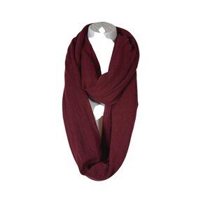 Nicole Marciano Burgundy Acrylic Infinity Scarf Size 19.5" x 36" Cozy Chic